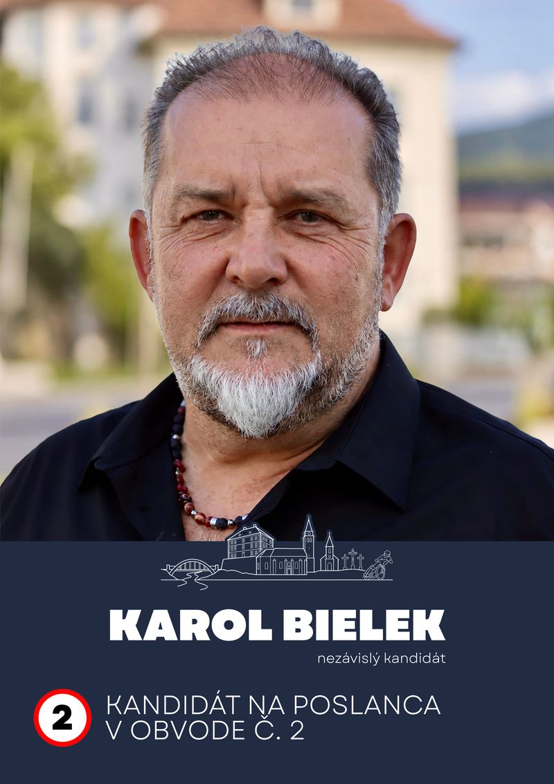Karol Bielek, kandidát na poslanca v obvode č. 2, číslo 2